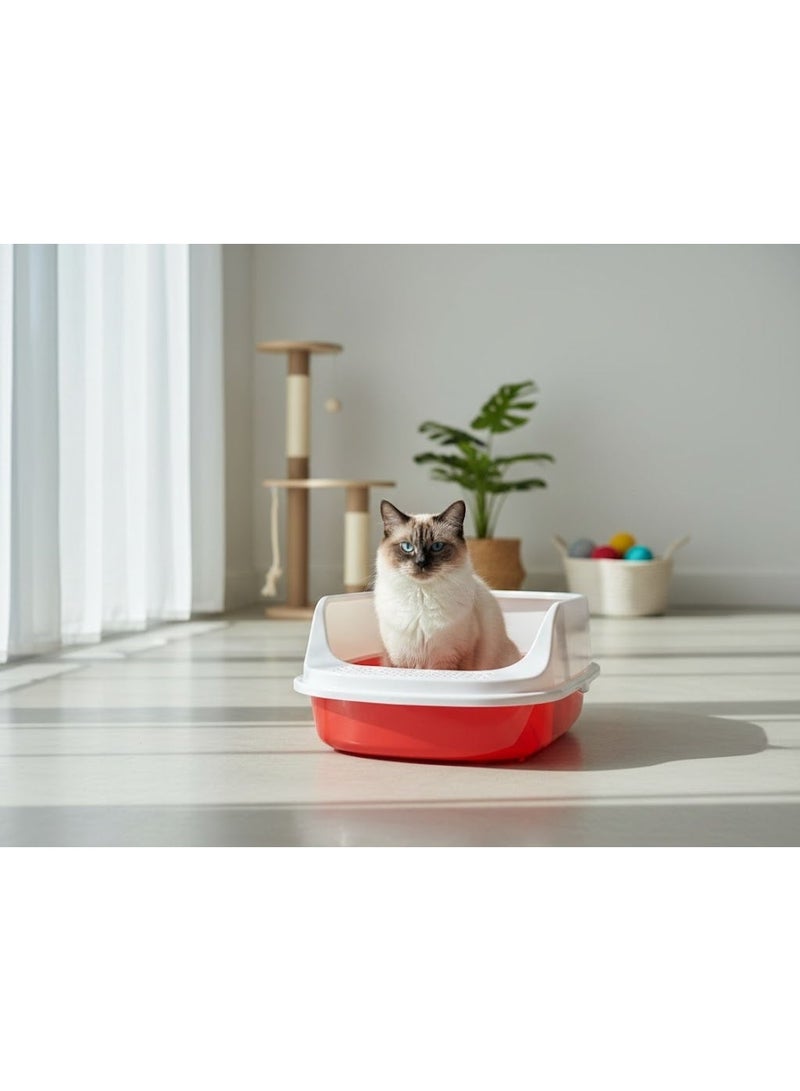 صندوق فضلات قطط فاخر مع مغرفة - Image 2